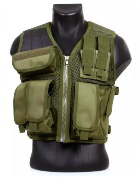 DMoniac Veste tactique Recon OD 8 Poches et holster 911303