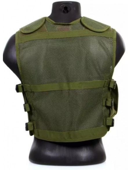 DMoniac Veste tactique Recon OD 8 Poches et holster 911303