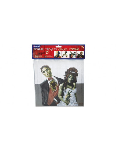 Cibles ZOMBIE Lot de 20  Crosman 23 x 24.8 cm CPVT5