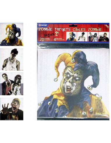 Cibles ZOMBIE Lot de 20  Crosman 23 x 24.8 cm CPVT5