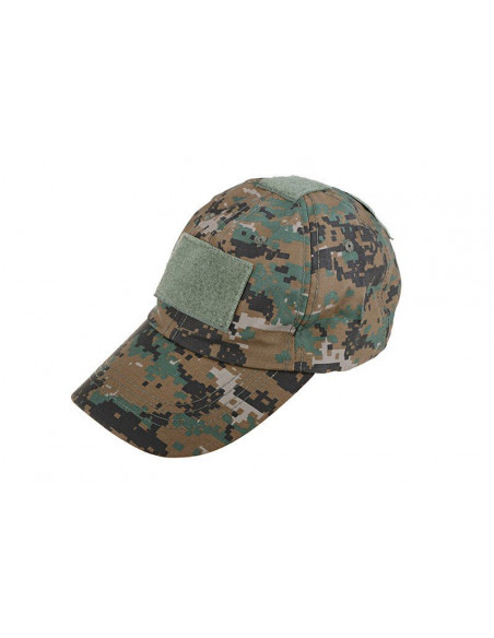 Casquette Digital Woodland Avec emplacement pour patch Militaire Type baseball Cap