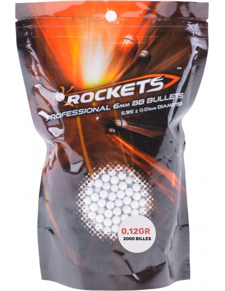 Sachet 2000 billes Rockets™ 0,12gr.