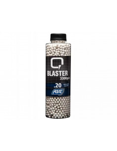 Bouteille 3300 billes airsoft Blanche 0.20g Q-Blaster (ASG)
