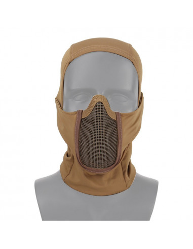 Cagoule "Cobra" Coyote avec Grille Stalker (Swiss Arms)