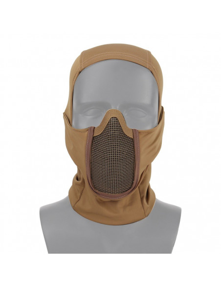 Cagoule "Cobra" Coyote avec Grille Stalker (Swiss Arms)