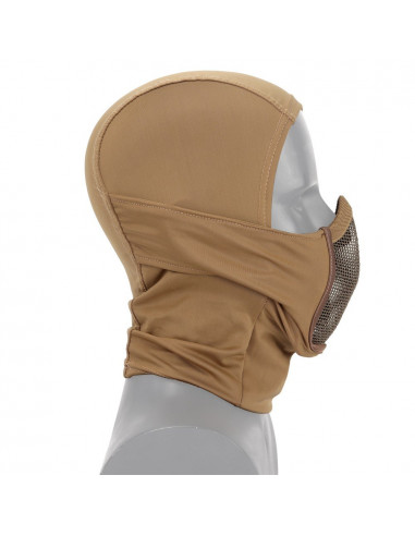 Cagoule "Cobra" Coyote avec Grille Stalker (Swiss Arms)