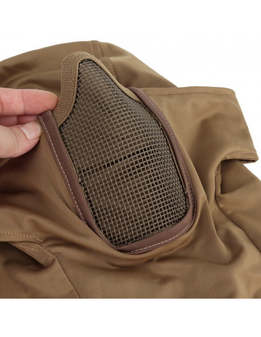Cagoule "Cobra" Coyote avec Grille Stalker (Swiss Arms)