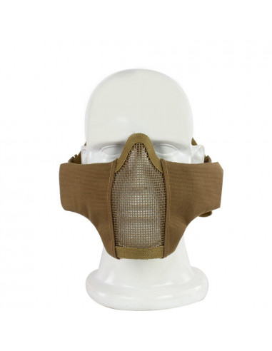 Demi-masque de protection Stalker Evo COYOTE - Swiss Arms® - Avec grille métal et renforts