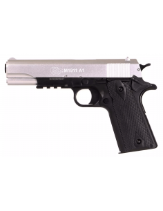 Pack Colt 1911 Metal Slide Dual Tone Silver/Black (Cybergun) 2