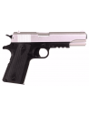 Pack Colt 1911 Metal Slide Dual Tone Silver/Black (Cybergun)