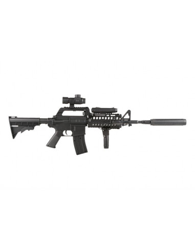 Pack airsoft MR 799 style M4-S System commando à ressort (Well)
