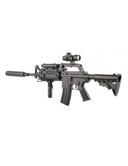 Pack airsoft MR 799 style M4-S System commando à ressort (Well)
