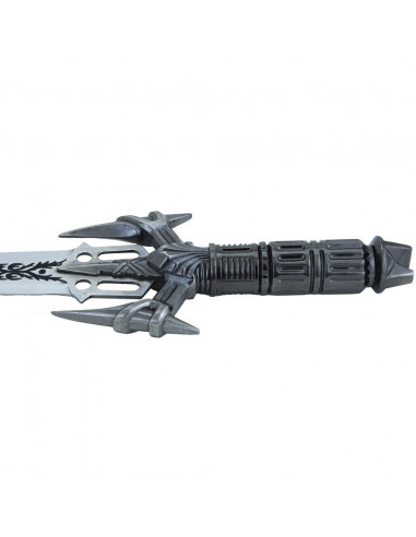 Épée décoration murale en métal argenté - 43 cm