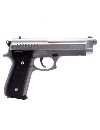 Réplique airsoft Taurus PT92 HPA series spring Cybergun - Métal Noir / argent