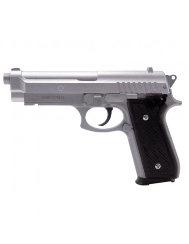 Réplique airsoft Taurus PT92 HPA series spring Cybergun - Métal Noir / argent
