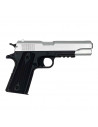 Colt 1911 Métal Slide Dual Tone Silver/Black (Cybergun)