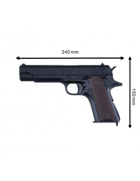 Réplique airsoft Colt 1911 AEP Lipo Noir (Cyma)