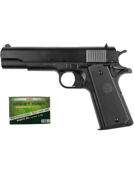 Réplique airsoft M1911 KWC spring noir (KWC)