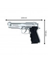 Réplique airsoft HFC HA-118 silver Style M9