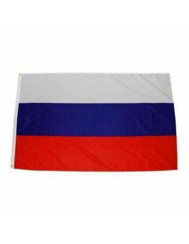 Drapeau Russe en Tissu - Dimension : 90 x 150 cm