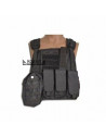 Gilet tactique modulable type ciras kgear noir