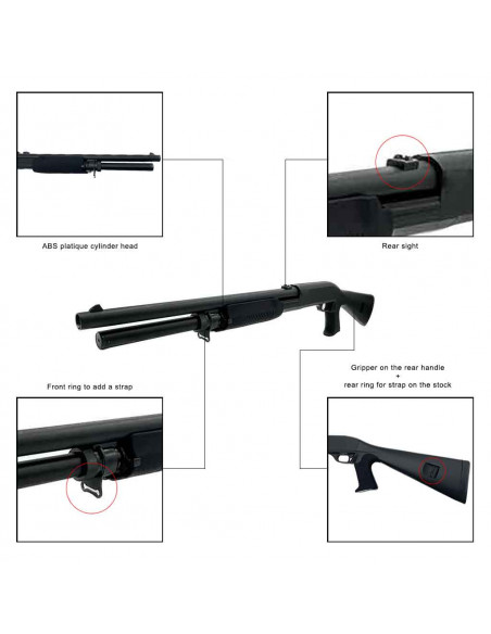 Réplique airsoft M56AL Metal Long Barrel Version