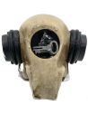 Tirelire en Polyresine / Crâne avec Casque Audio et Lunettes de Soleil / Avec serrure