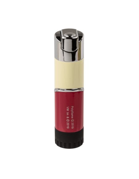 Briquet Clipper Rechargeable en Métal "Volkswagen VW T1 Samba" / Hauteur : 8 cm