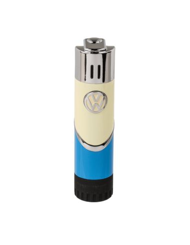 Briquet Clipper Rechargeable en Métal "Volkswagen VW T1 Samba" / Hauteur : 8 cm
