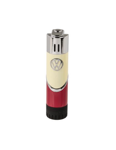 Briquet Clipper Rechargeable en Métal "Volkswagen VW T1 Samba" / Hauteur : 8 cm