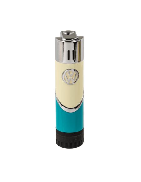 Briquet Clipper Rechargeable en Métal "Volkswagen VW T1 Samba" / Hauteur : 8 cm