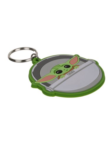 Porte-clé Fantaisie / Star Wars Baby Yoda Mandalorian / Dimensions : 6,5 x 6 cm