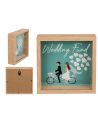Tirelire en Bois pour un Mariage "Wedding Fund" -  Dimensions : 20 x 20 cm