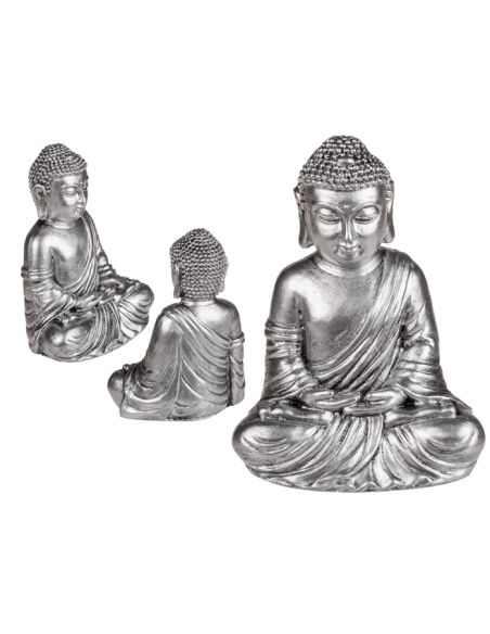Statue de Bouddha Zen / Matière : Polyrésine / Dimensions : 15 x 10 cm