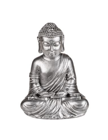 Statue de Bouddha Zen / Matière : Polyrésine / Dimensions : 15 x 10 cm