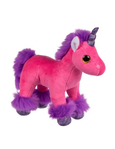 Peluche pour enfant / Doudou Licorne / Dimensions : 23 x 21 x 9 cm