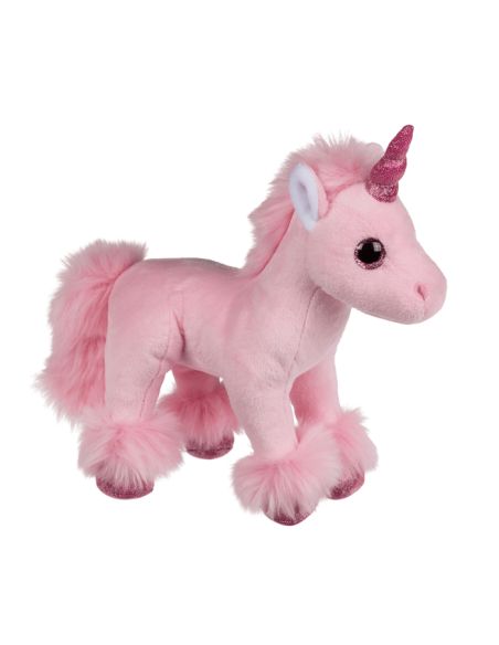 Peluche pour enfant / Doudou Licorne / Dimensions : 23 x 21 x 9 cm