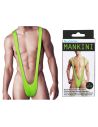 Maillot de bain pour homme Mankini Vert Fluorescent /  Taille unique / Matière : Polyester / Dimensions : 71 x 14