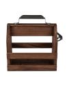 Porte-Bouteille en Bois pour 6 Bouteilles de 33cl avec Ouvre-Bouteille en Métal