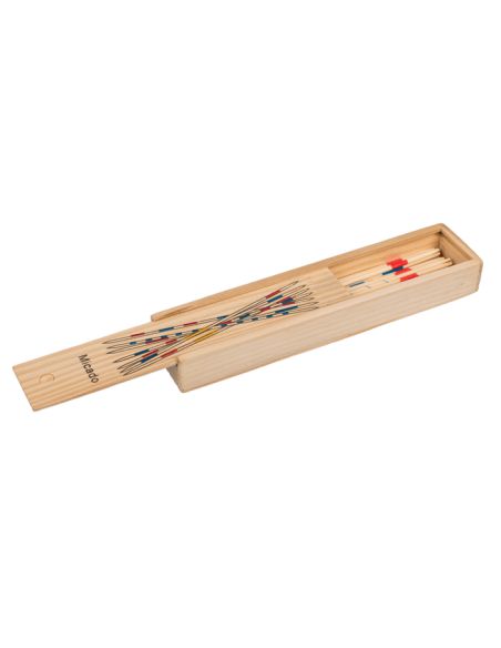 Jeu de Mikado en Bois avec Boite de Rangement / Dimensions : 19,5 x 4 x 2,5 cm