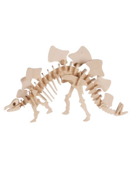 Puzzles 3D / Squelette de Dinosaure en bois à monter / Dimensions: 30 x 12 cm