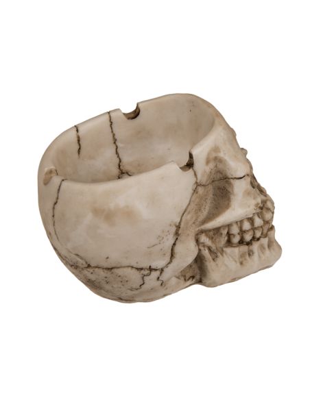 Cendrier en Polyrésine / Crâne Style Gothique / Dimensions : 9 x 8 x 11 cm