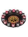 Jeu à Boire / Roulette avec 16 Verres et 2 Boules / Dimensions : 29,5 x 6 cm