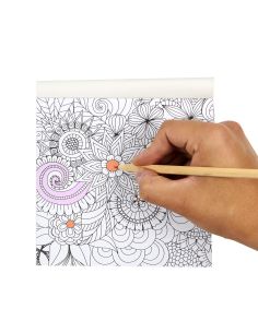 Mandalas / Carnet de Coloriage de Voyage pour Adultes / 24 Pages / Dimensions : 15 x15 cm 2