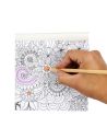 Mandalas / Carnet de Coloriage de Voyage pour Adultes / 24 Pages / Dimensions : 15 x15 cm
