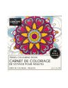 Mandalas / Carnet de Coloriage de Voyage pour Adultes / 24 Pages / Dimensions : 15 x15 cm