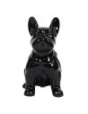 Statue Bulldog en Céramique Noire / Hauteur: 20 cm