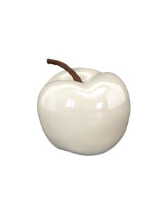 Pomme Blanche en céramique : Dimensions : 9 x 8 cm