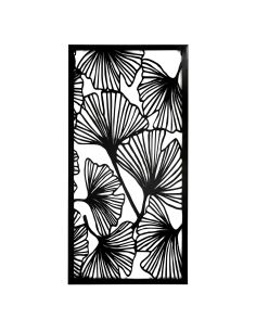 Décoration Murale Ginkgo Noir Métal / Dimensions : 90 x 45 cm