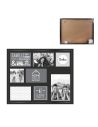 Cadre Photo Multiple Pêle-mêle  8 Vues en Bois / Dimensions : 47 x 37 cm